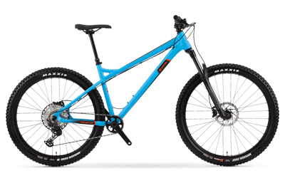 orange hardtail bikes